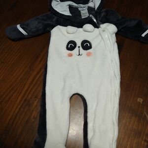 Cozy Panda Kids Footie Pajamas